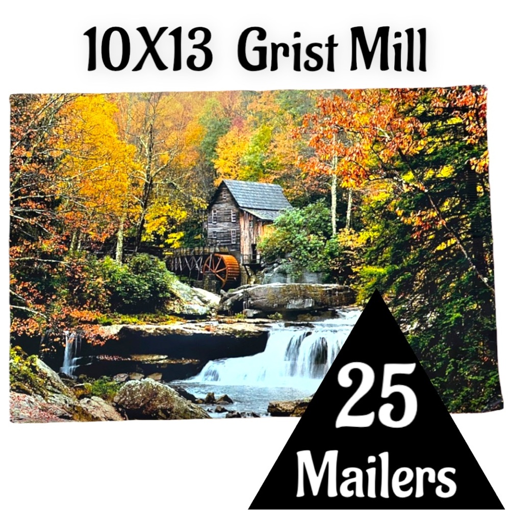 25 10X13 Poly Mailers Glade Creek Grist Mill Autumn, Shipping PRICE IS FIRM Fall - Picture 6 of 10